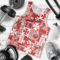 Wallis Et Futuna Kilisimasi Fiefia Men Tank Top Pacific Patchwork Xmas Vibes - Polynesian Pride