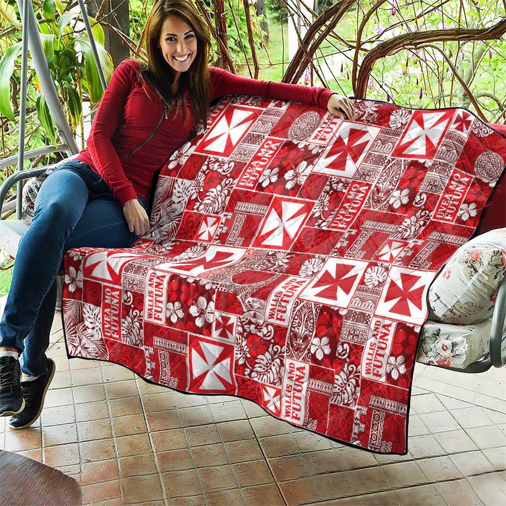 Wallis Et Futuna Kilisimasi Fiefia Quilt Pacific Patchwork Xmas Vibes - Polynesian Pride