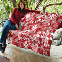 Wallis Et Futuna Kilisimasi Fiefia Quilt Pacific Patchwork Xmas Vibes - Polynesian Pride