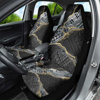 Polynesian Tribal Tattoo Car Seat Cover Dark Marble Pattern LT9 - Polynesian Pride