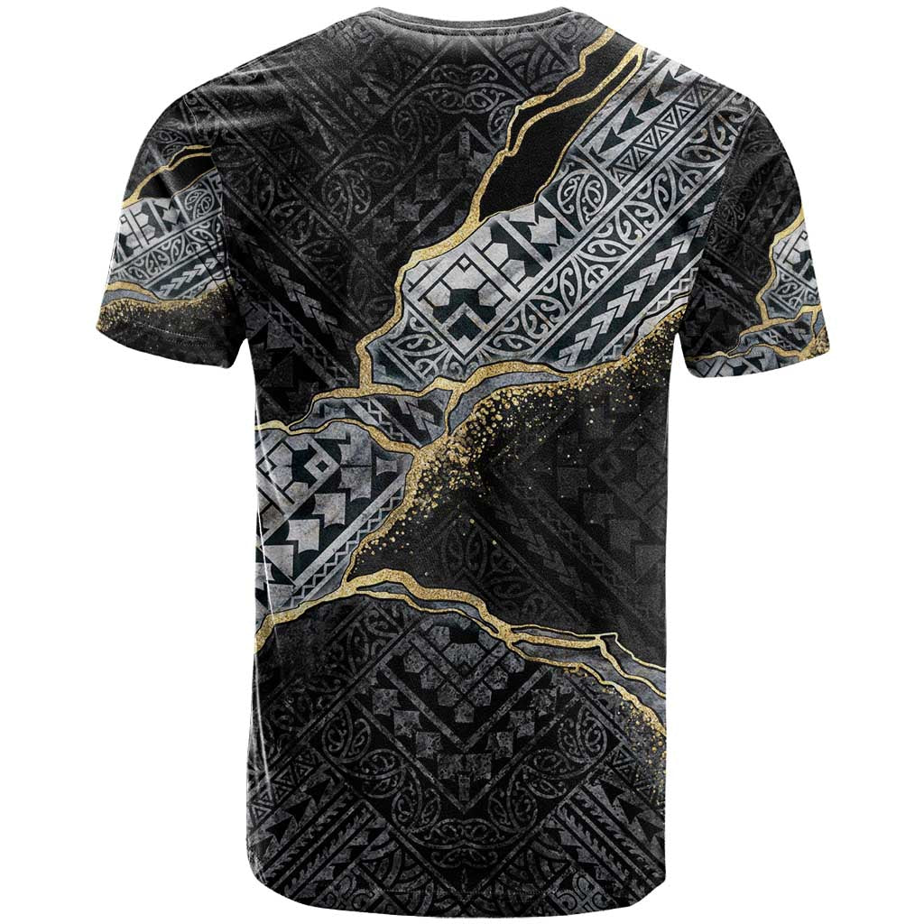 Polynesian Tribal Tattoo T Shirt Dark Marble Pattern LT9 - Polynesian Pride