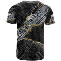Polynesian Tribal Tattoo T Shirt Dark Marble Pattern LT9 - Polynesian Pride