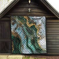 Polynesian Tribal Tattoo Quilt Green Marble Pattern LT9 - Polynesian Pride