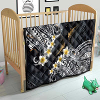 Polynesian Tribal Tattoo Quilt Plumeria Black Gold Marble Pattern LT9 - Polynesian Pride