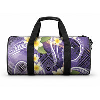 Polynesian Tribal Tattoo Duffle Bag Plumeria Purple Marble Pattern LT9 One size Purple - Polynesian Pride