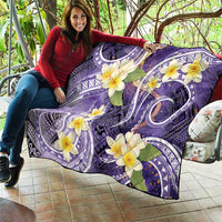 Polynesian Tribal Tattoo Quilt Plumeria Purple Marble Pattern LT9 - Polynesian Pride