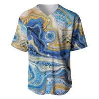 Polynesian Tribal Tattoo Baseball Jersey Swirling Ocean Marble Pattern LT9 Ocean - Polynesian Pride