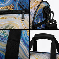 Polynesian Tribal Tattoo Duffle Bag Swirling Ocean Marble Pattern LT9 - Polynesian Pride