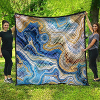 Polynesian Tribal Tattoo Quilt Swirling Ocean Marble Pattern LT9 - Polynesian Pride