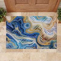 Polynesian Tribal Tattoo Rubber Doormat Swirling Ocean Marble Pattern LT9 Ocean - Polynesian Pride
