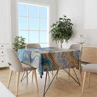 Polynesian Tribal Tattoo Tablecloth Swirling Ocean Marble Pattern LT9 - Polynesian Pride