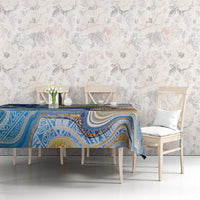 Polynesian Tribal Tattoo Tablecloth Swirling Ocean Marble Pattern LT9 - Polynesian Pride