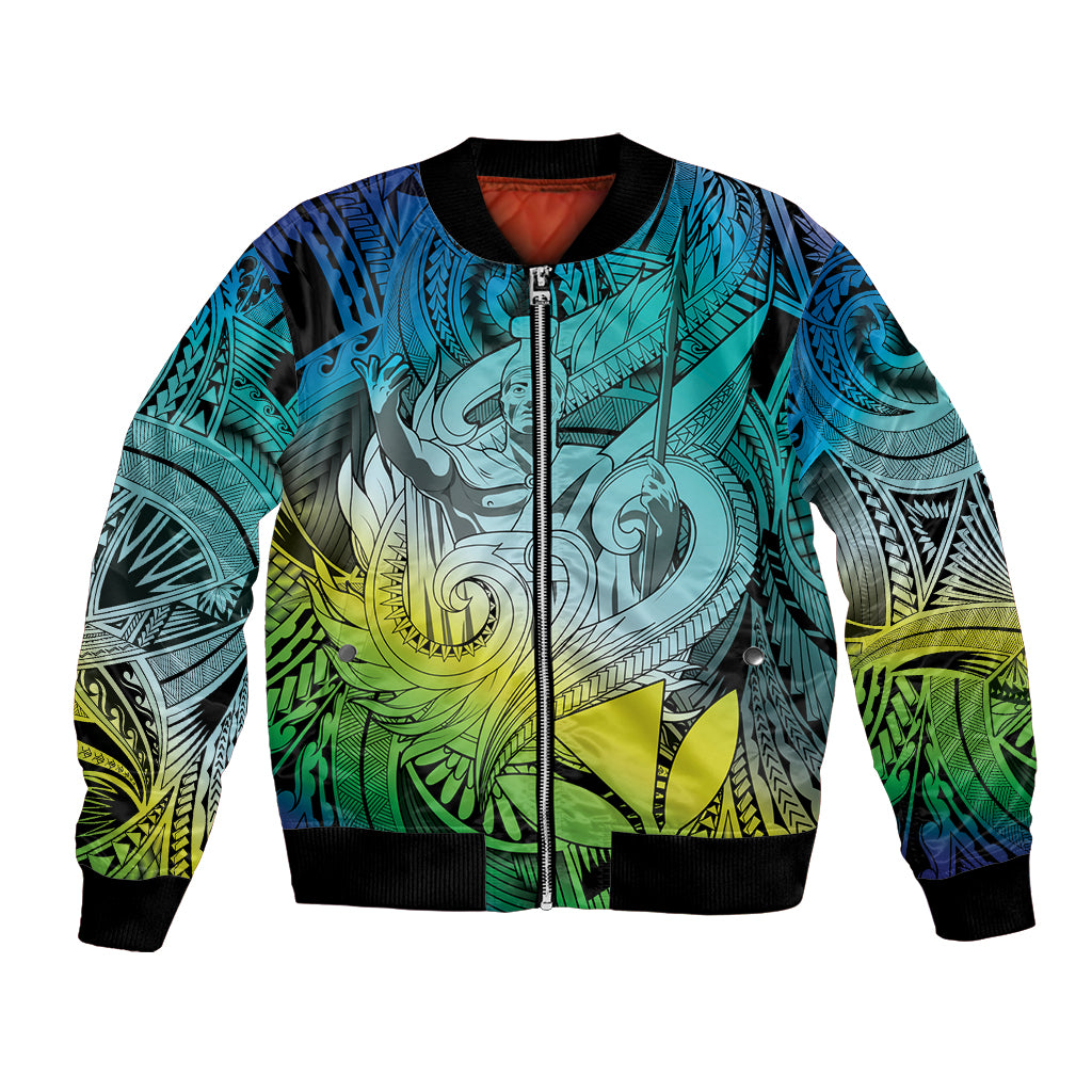 Personalised Aloha King Kamehameha Spirits Bomber Jacket Art Special LT9 Unisex Art - Polynesian Pride