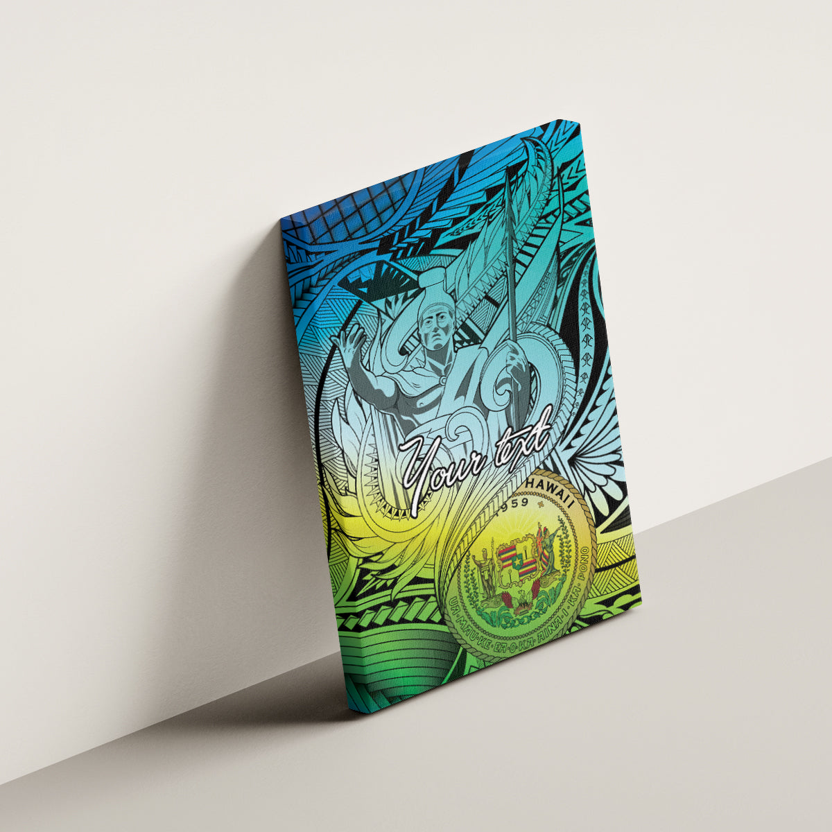 Personalised Aloha King Kamehameha Spirits Canvas Wall Art Art Special