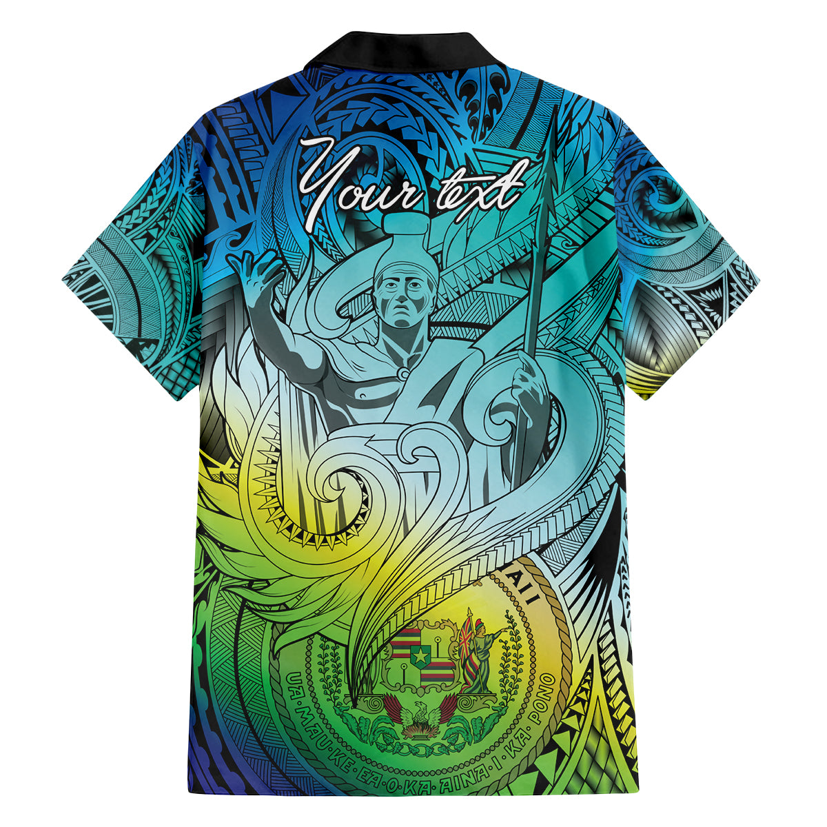 Personalised Aloha King Kamehameha Spirits Family Matching Off Shoulder Maxi Dress and Hawaiian Shirt Art Special LT9 - Polynesian Pride