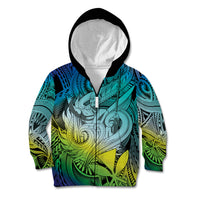 Personalised Aloha King Kamehameha Spirits Kid Hoodie Art Special LT9 Zip Hoodie Art - Polynesian Pride