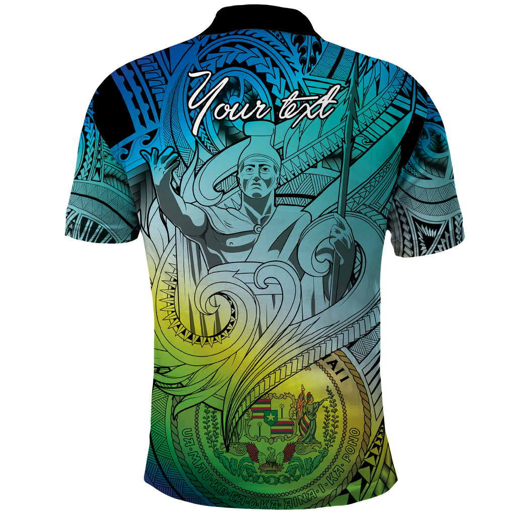 Personalised Aloha King Kamehameha Spirits Polo Shirt Art Special LT9 - Polynesian Pride
