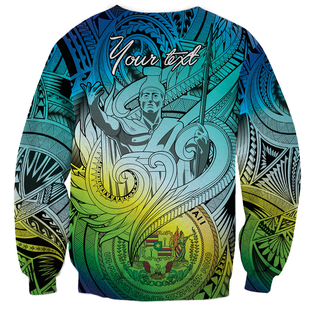 Personalised Aloha King Kamehameha Spirits Sweatshirt Art Special LT9 - Polynesian Pride