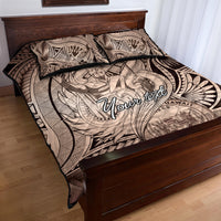 Personalised Aloha King Kamehameha Spirits Quilt Bed Set Beige Special