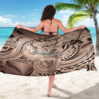 Personalised Aloha King Kamehameha Spirits Sarong Beige Special