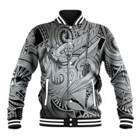 Personalised Aloha King Kamehameha Spirits Baseball Jacket Grey Special LT9 Unisex Grey - Polynesian Pride
