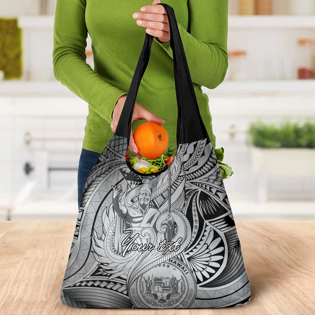 Personalised Aloha King Kamehameha Spirits Grocery Bag Grey Special