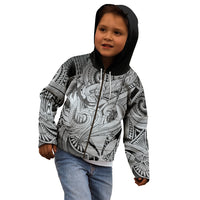 Personalised Aloha King Kamehameha Spirits Kid Hoodie Grey Special LT9 - Polynesian Pride