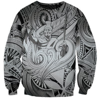 Personalised Aloha King Kamehameha Spirits Sweatshirt Grey Special LT9 Unisex Grey - Polynesian Pride