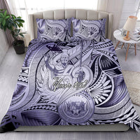 Personalised Aloha King Kamehameha Spirits Bedding Set Violet Special