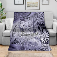 Personalised Aloha King Kamehameha Spirits Blanket Violet Special LT9 - Polynesian Pride