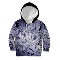 Personalised Aloha King Kamehameha Spirits Kid Hoodie Violet Special LT9 Hoodie Violet - Polynesian Pride
