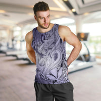 Personalised Aloha King Kamehameha Spirits Men Tank Top Violet Special LT9 Violet - Polynesian Pride