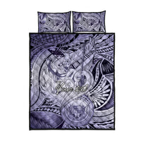 Personalised Aloha King Kamehameha Spirits Quilt Bed Set Violet Special