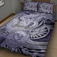 Personalised Aloha King Kamehameha Spirits Quilt Bed Set Violet Special