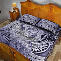Personalised Aloha King Kamehameha Spirits Quilt Bed Set Violet Special
