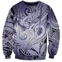 Personalised Aloha King Kamehameha Spirits Sweatshirt Violet Special LT9 Unisex Violet - Polynesian Pride
