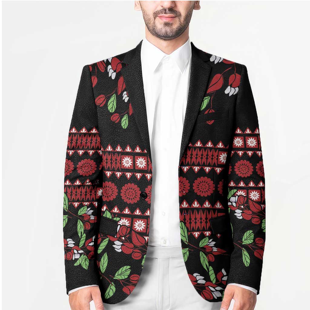 Fiji Masi Bula Tagimoucia Flowers Blazer LT9 - Polynesian Pride
