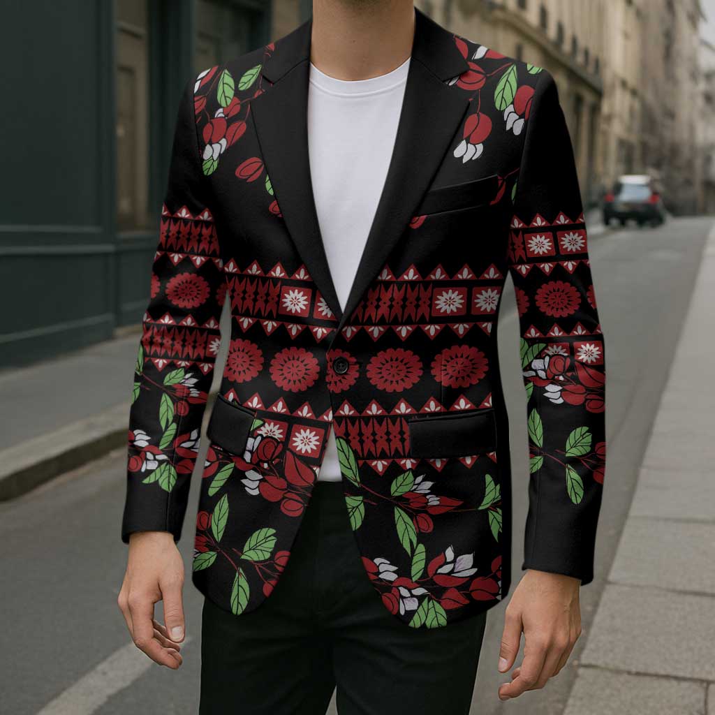Fiji Masi Bula Tagimoucia Flowers Blazer LT9 - Polynesian Pride