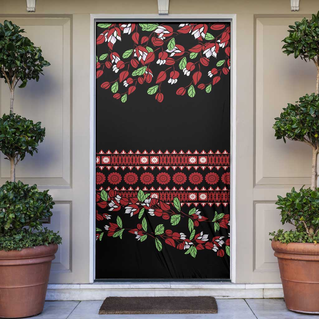 Fiji Masi Bula Tagimoucia Flowers Door Cover - Polynesian Pride