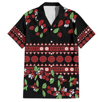 Fiji Masi Bula Tagimoucia Flowers Family Matching Off Shoulder Maxi Dress and Hawaiian Shirt