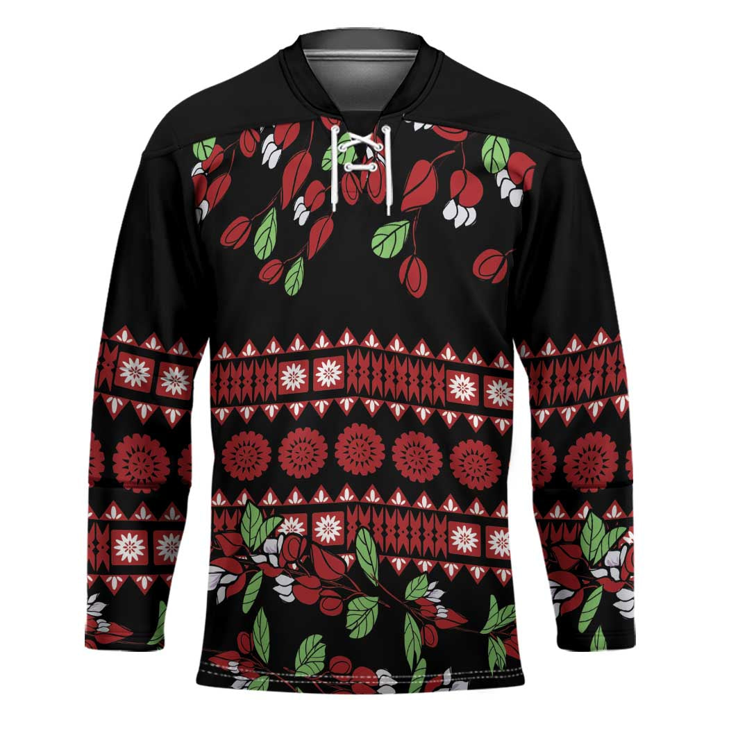 Fiji Masi Bula Tagimoucia Flowers Hockey Jersey - Polynesian Pride