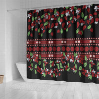 Fiji Masi Bula Tagimoucia Flowers Shower Curtain