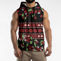 Fiji Masi Bula Tagimoucia Flowers Sleeveless Hoodie - Polynesian Pride