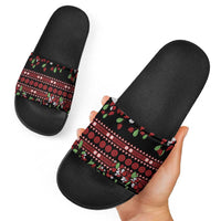 Fiji Masi Bula Tagimoucia Flowers Slide Sandals LT9 - Polynesian Pride