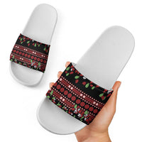 Fiji Masi Bula Tagimoucia Flowers Slide Sandals LT9 - Polynesian Pride