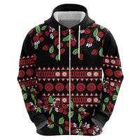 Fiji Masi Bula Tagimoucia Flowers Zip Hoodie