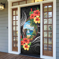 Hafa Adai Guam Door Cover Guahan Seal Chamorro Stones Tribal - Polynesian Pride