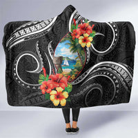 Hafa Adai Guam Hooded Blanket Guahan Seal Chamorro Stones Tribal