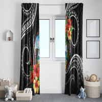 Hafa Adai Guam Window Curtain Guahan Seal Chamorro Stones Tribal