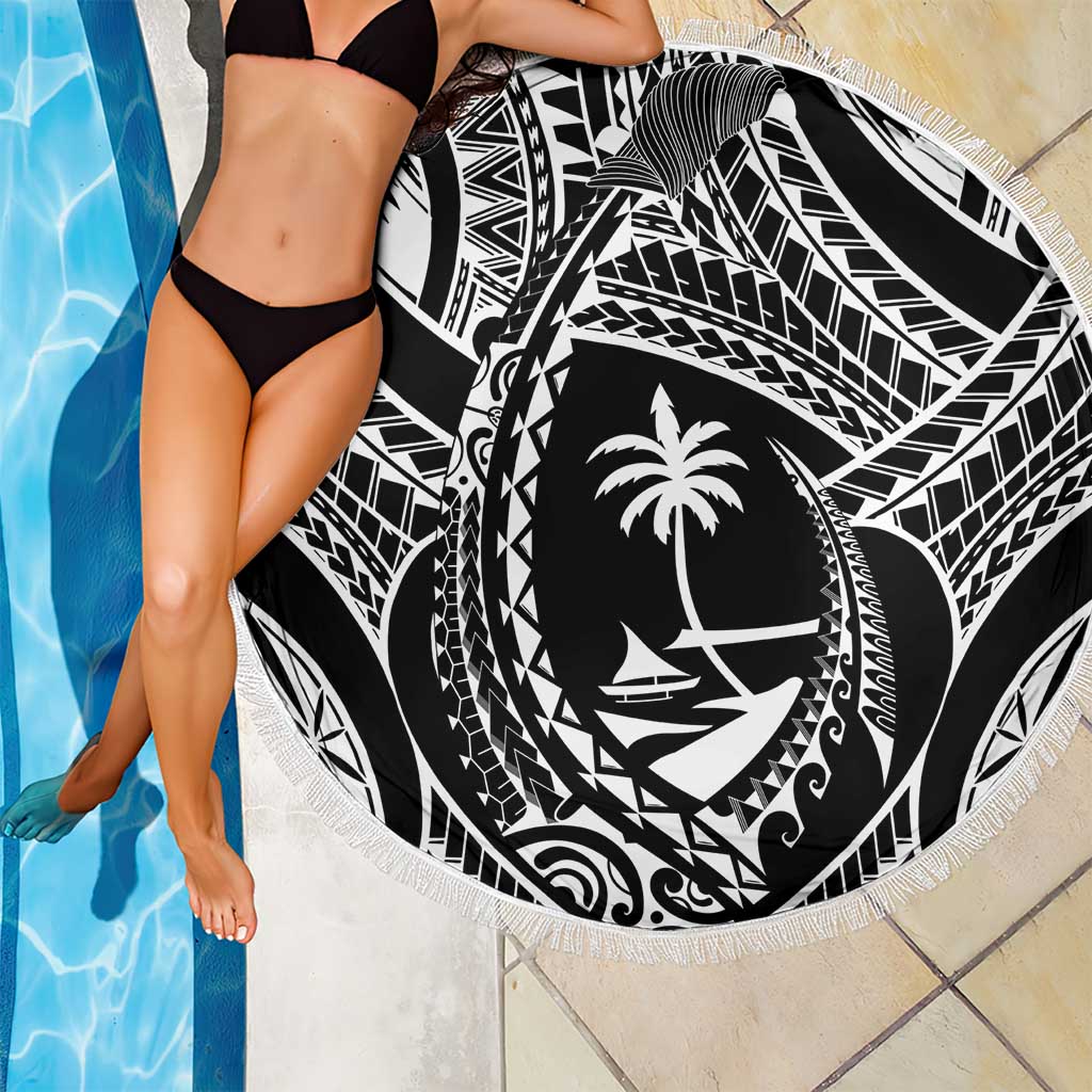 Hafa Adai Guam Inspired Tattoo Beach Blanket
